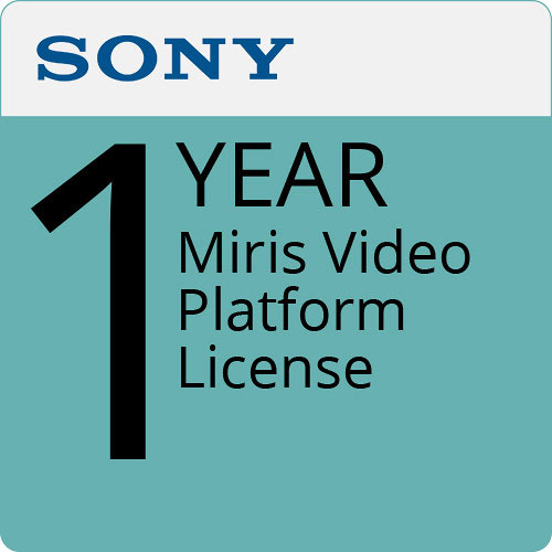 Sony UBIMSRL Miris Video Platform License # Year 1