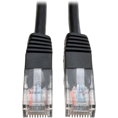 Tripp Lite 5ft Cat5e / Cat5 350MHz Molded Patch Cable RJ45 M/M Black 5'