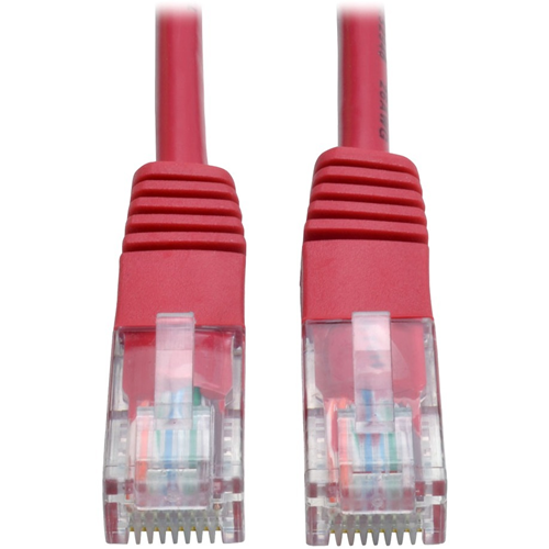 Tripp Lite 25ft Cat5e / Cat5 350MHz Molded Patch Cable RJ45 M/M Red 25'