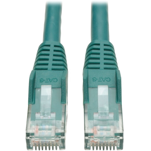 Tripp Lite 7ft Cat6 Gigabit Snagless Molded Patch Cable RJ45 M/M Green 7'