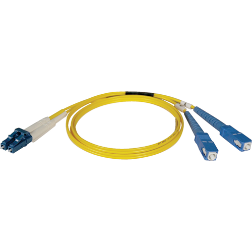 Tripp Lite 15M Duplex Singlemode 8.3/125 Fiber Optic Patch Cable LC/SC 50' 50ft 15 Meter