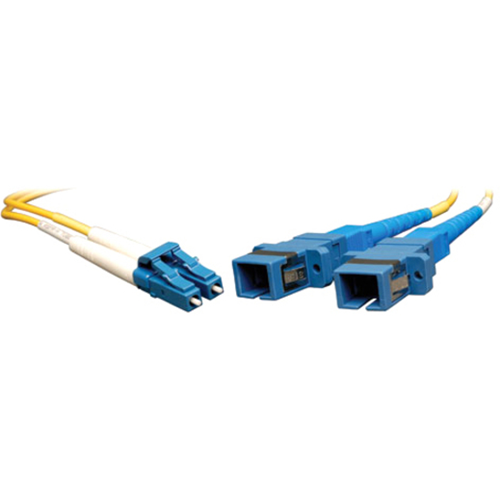 Tripp Lite 0.3M Duplex Multimode Fiber Optic 8.3/125 Adapter LC/SC M/F 1ft 1' 0.3 Meter