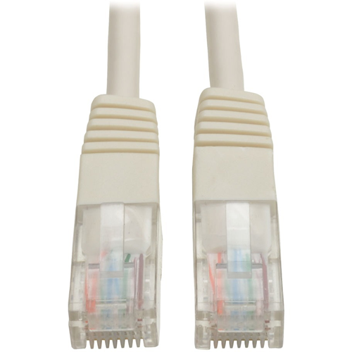 Tripp Lite 10ft Cat5e / Cat5 350MHz Molded Patch Cable RJ45 M/M White 10'