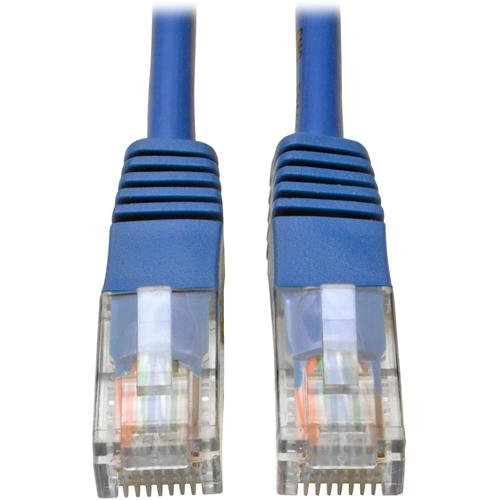 Tripp Lite 50ft Cat5e / Cat5 350MHz Molded Patch Cable RJ45 M/M Blue 50'