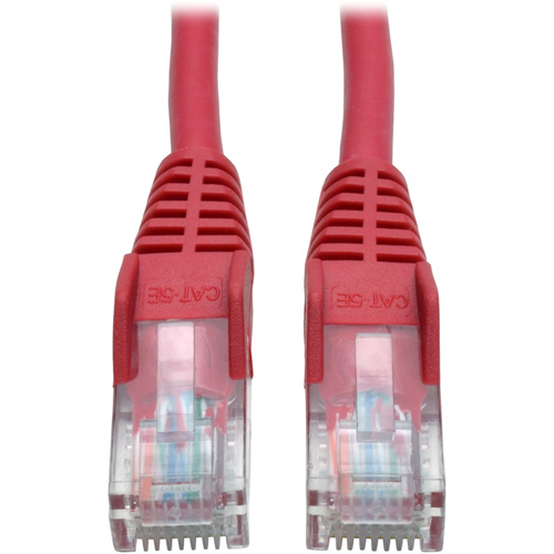 Tripp Lite 15ft Cat5e / Cat5 Snagless Molded Patch Cable RJ45 M/M Red 15'