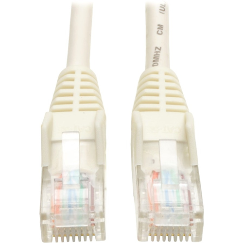 Tripp Lite 14ft Cat5e / Cat5 Snagless Molded Patch Cable RJ45 M/M White 14'