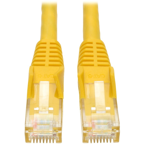 Tripp Lite 50ft Cat6 Gigabit Snagless Molded Patch Cable RJ45 M/M Yellow 50'