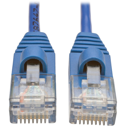 Tripp Lite 3ft Cat5e Cat5 Snagless Molded Slim UTP Patch Cable RJ45 M/M Blue 3'