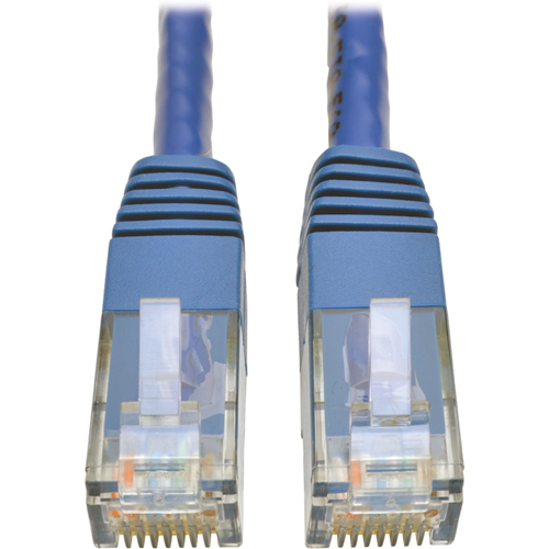 Tripp Lite Cat6 Gigabit Molded Patch Cable RJ45 M/M 550MHz 24 AWG Blue 15'