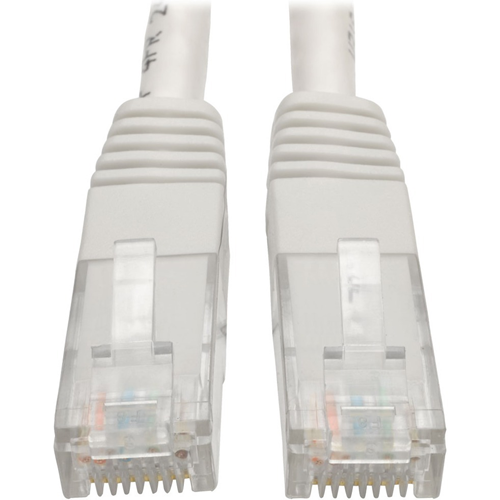 Tripp Lite 7ft Cat6 Gigabit Molded Patch Cable RJ45 M/M 550MHz 24 AWG White