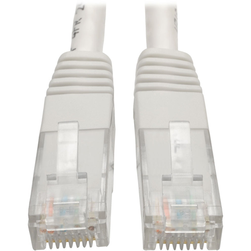 Tripp Lite 3ft Cat6 Gigabit Molded Patch Cable RJ45 M/M 550MHz 24 AWG White 3'