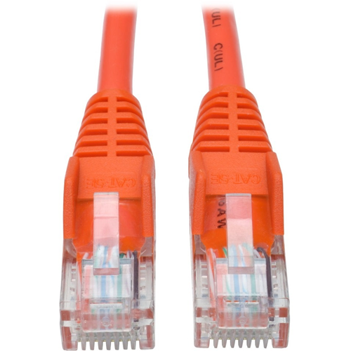 Tripp Lite 14ft Cat5 Cat5e Snagless Molded Patch Cable UTP Orange RJ45 M/M 14'