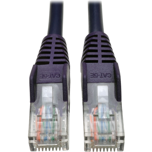 Tripp Lite 25ft Cat5 Cat5e Snagless Molded Patch Cable UTP Purple RJ45 M/M 25'