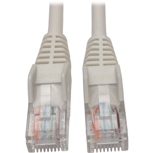 Tripp Lite 5ft Cat5 Cat5e Snagless Molded Patch Cable UTP White RJ45 M/M 5'