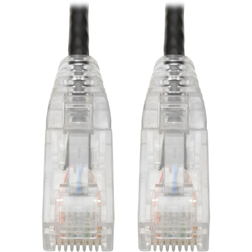 Tripp Lite Cat6 UTP Patch Cable (RJ45) - M/M, Gigabit, Snagless, Molded, Slim, Black, 3 ft.