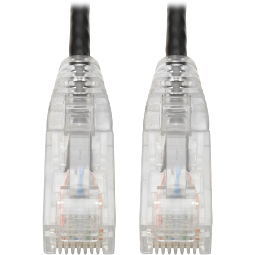 Tripp Lite Cat6 UTP Patch Cable (RJ45) - M/M, Gigabit, Snagless, Molded, Slim, Black, 5 ft.