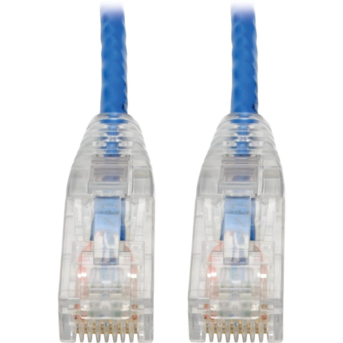 Tripp Lite Cat6 UTP Patch Cable (RJ45) - M/M, Gigabit, Snagless, Molded, Slim, Blue, 7 ft.