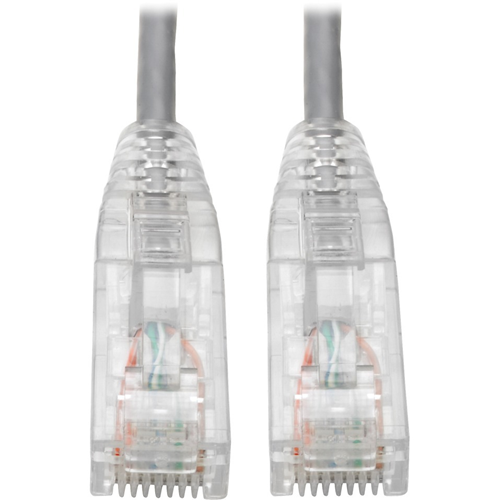 Tripp Lite Cat6 UTP Patch Cable (RJ45) - M/M, Gigabit, Snagless, Molded, Slim, Gray, 15 ft.