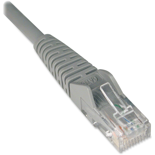 Tripp Lite 50ft Cat6 Gigabit Snagless Molded Patch Cable RJ45 M/M Gray 50'