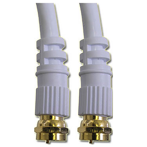 Cable F F Rg6 25ft Wht