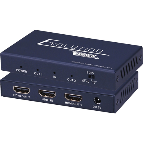 Vanco Evolution Premium 4K HDMI 1x2 Splitter