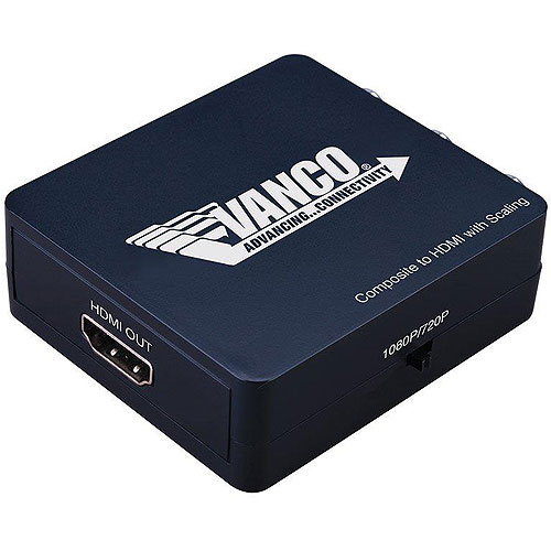 Vanco 280585 Composite to HDMI Converter with Scaling