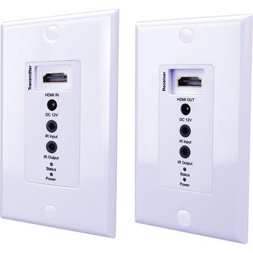 Vanco Evolution HDMI over Single Cat5e/Cat6 Cable Wall Plate Extender with PoE