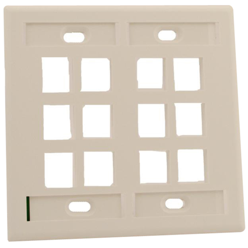 Leviton QuickPort 12 Socket Faceplate