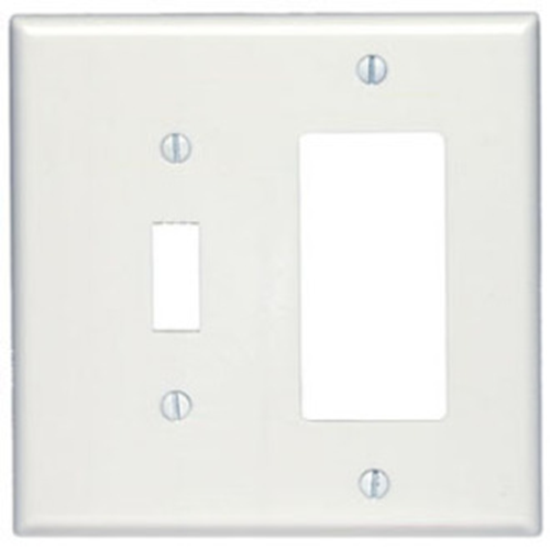 Leviton 80605-W Double Gang Faceplate