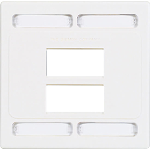 Siemon Double Gang Faceplate for Six MAX Modules or Z-MAX Shielded Outlets