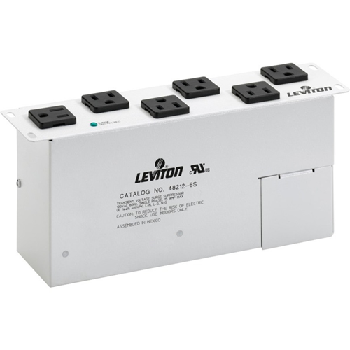 Leviton AC Surge Module, Six Duplex Receptacles