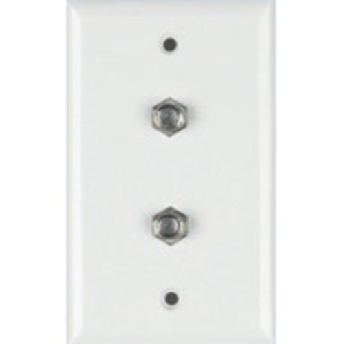 DataComm Dual Coax Wall Plate