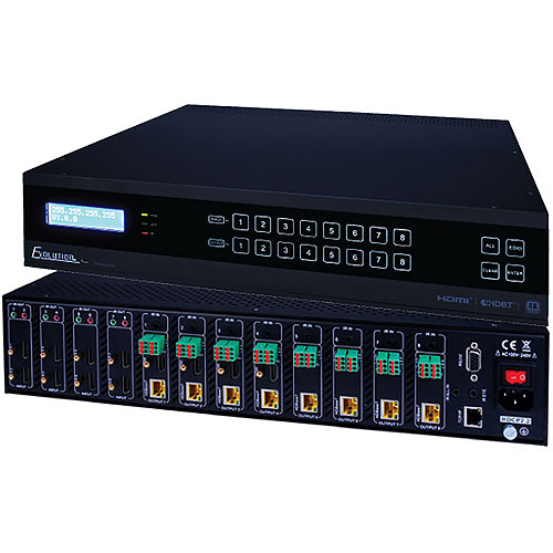 Vanco EVMX4K08 Evolution HDBaseT 4K 8×8 Matrix Selector Switch