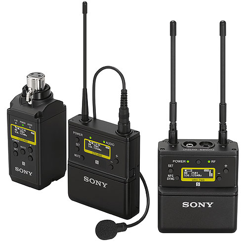 Sony UWP-D26 UWP-D Bodypack Transmitter and XLR plug-on Wireless Microphone Transmitter Package (UC14: 470 to 542 MHz)