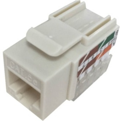 W Box Cat 5E Keystone Jack Vertical 8P8C, RJ45 Ivory