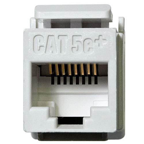 Legrand-On-Q RJ45 Cat 5e Keystone Connector, White 50-Pack