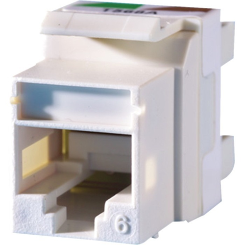 Ortronics Category 6 Keystone jack, Cloud White