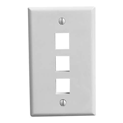 Wall Plate, 3 Port