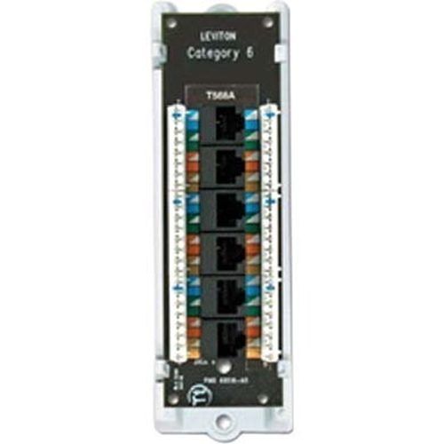 Leviton 6-Port Cat6 Network Patch Panel