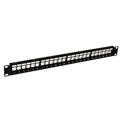 W Box 0E-BP24HD Blank 24 Port Patch Panel High Density