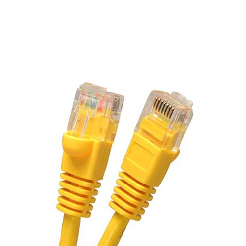 W Box 0E-C5EYW36 3ft. CAT5E Cable, Yellow - 6 Pack