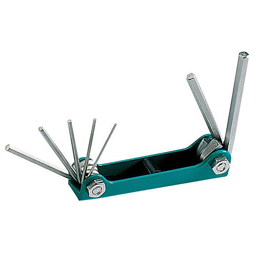 Eclipse 800-066 7 Piece Folding Hex Key Set - Inch