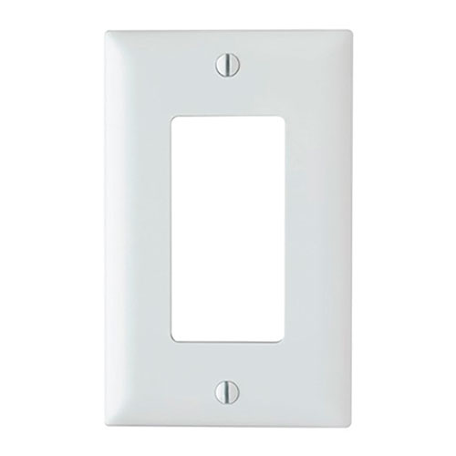 Legrand-On-Q Trademaster 1-Gang Decorator Wall Plate, White (M20)