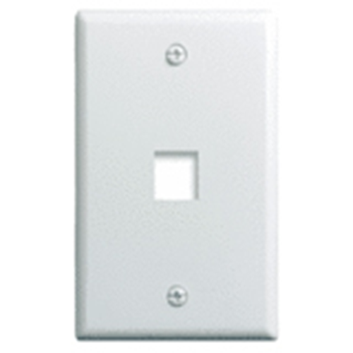 Legrand-On-Q 1-Gang, 1-Port Wall Plate, White