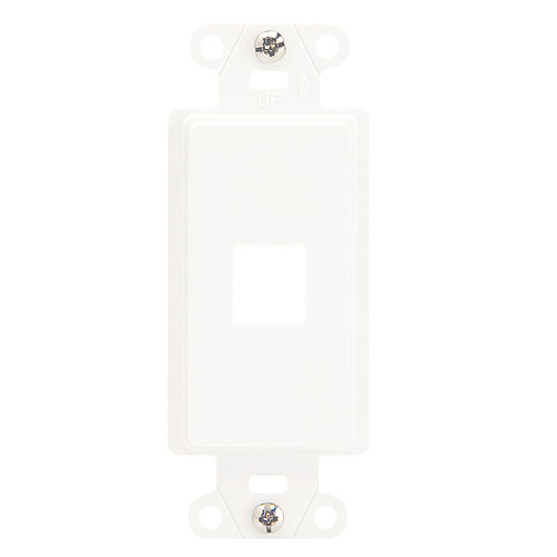 Legrand-On-Q 1-Port Decorator Outlet Strap, White