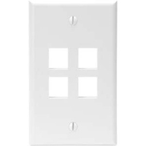 Leviton 4 port Single-Gang Wallplate