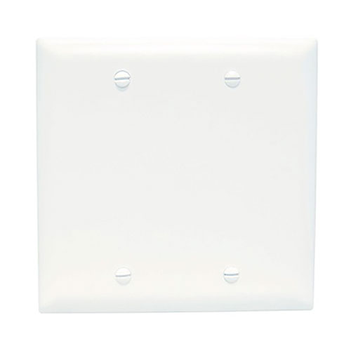 Pass & Seymour Blank Plates Box Mounted, Two Gang, White TP23W