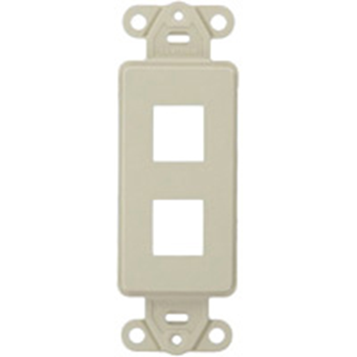 Leviton QuickPort 41642-00T Decora Style Faceplate Insert