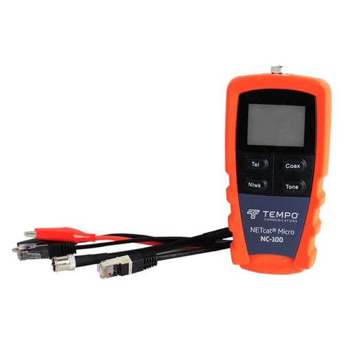 Tempo NC-100 Network Cable Tester - Test Twisted Pair (STP/UTP) and Coaxial Cables