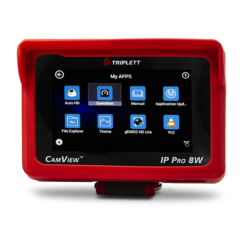 Triplett 8066 CamView IP Pro 8W HD CCTV Portable IP & Analog Security Camera Tester, Wrist Mount Design